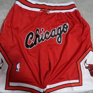 Chicago bulls basketball shorts just don NEW L